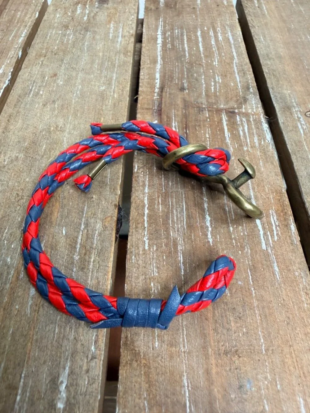 Orobianco Unisex Double-Wrap Braided Leather Bracelet